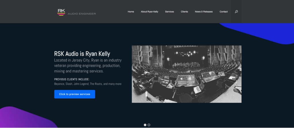 RSK Audio Homepage